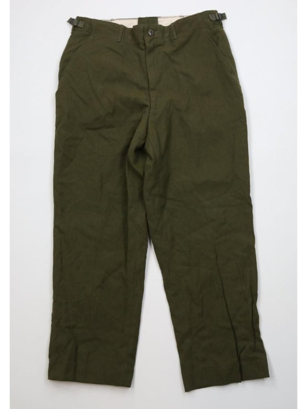 Vintage 70s Vietnam War Mens Medium Short M1951 Wool Wide Leg Field Pants USA
